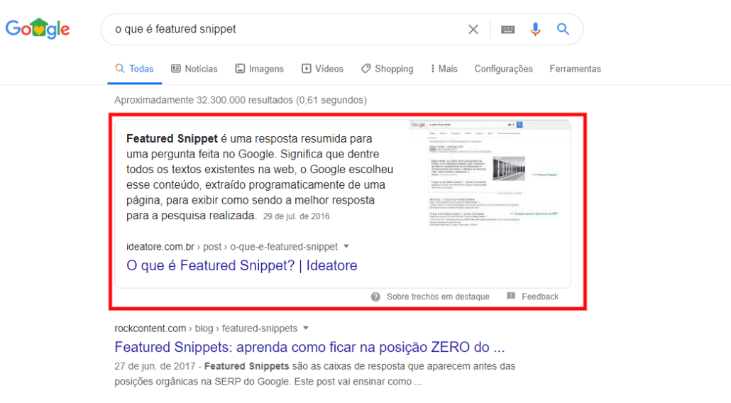Hacks de SEO - Featured Snipped